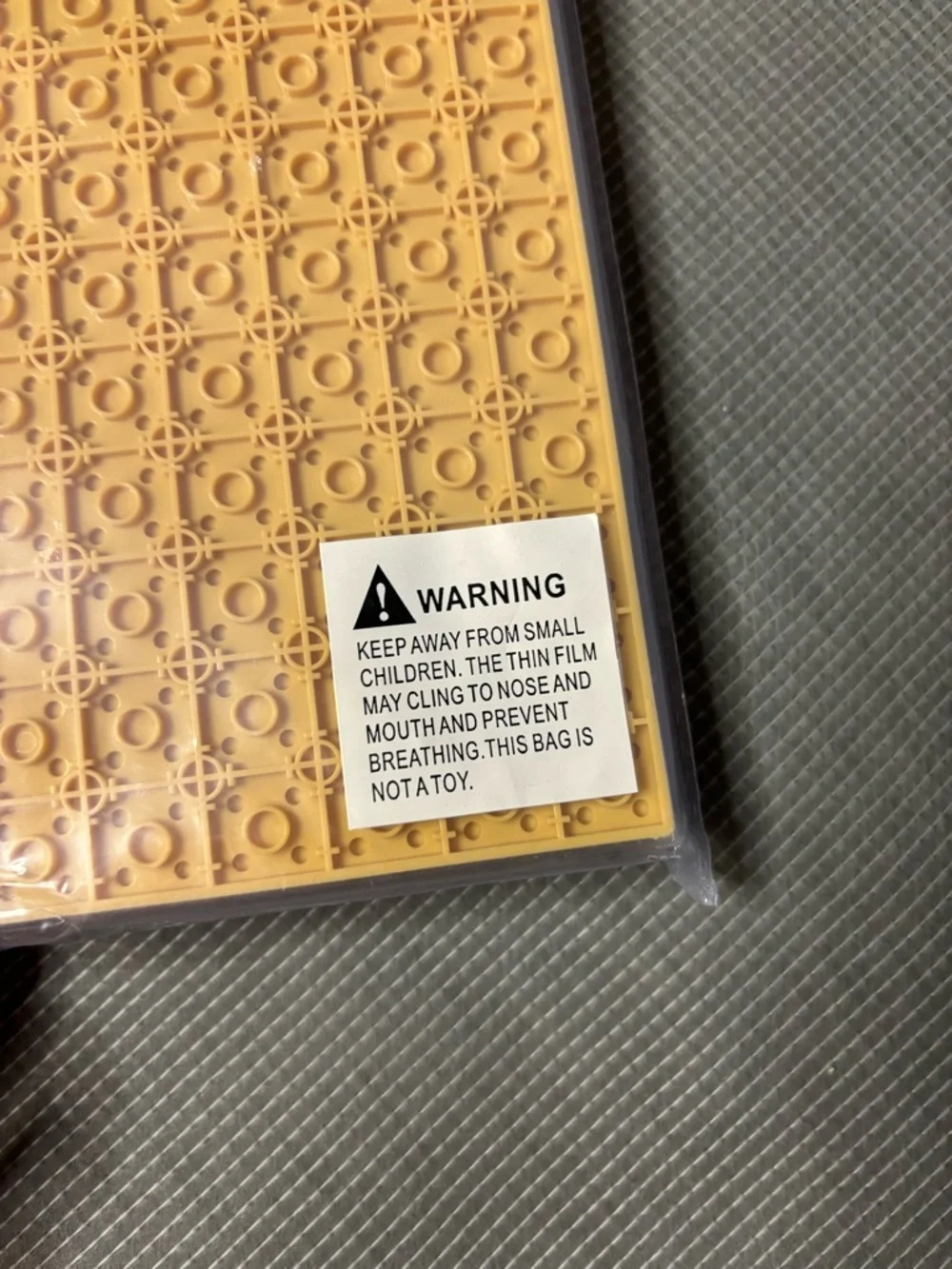 4-Pack Tan Building Baseplates for Kids